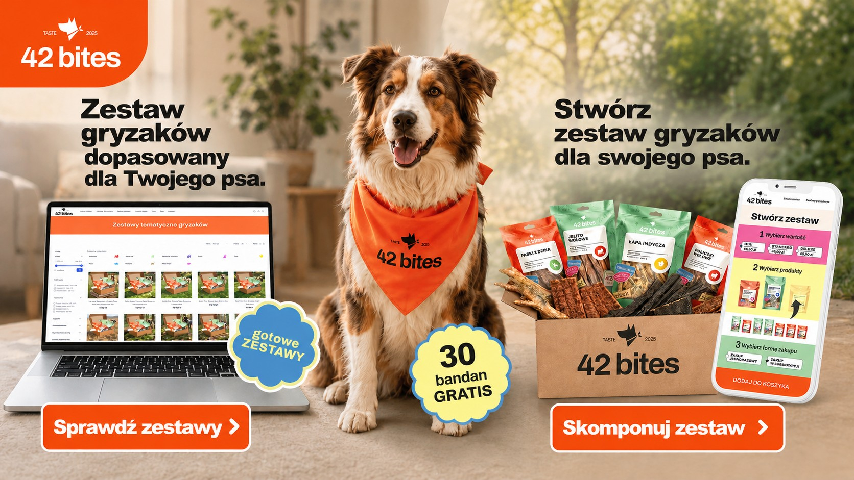 Odbierz stylową bandankę 42 Bites za darmo! Akcja promocyjna dla pierwszych 30 zamówień