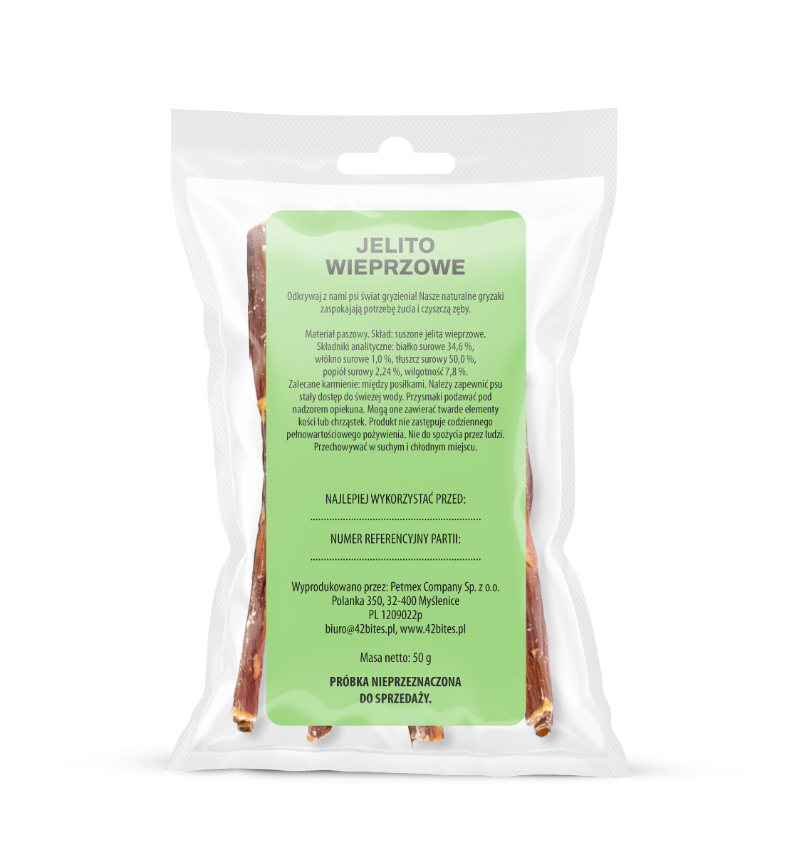 (Tester) Jelito wieprzowe 50g - 42 Bites - Hover view