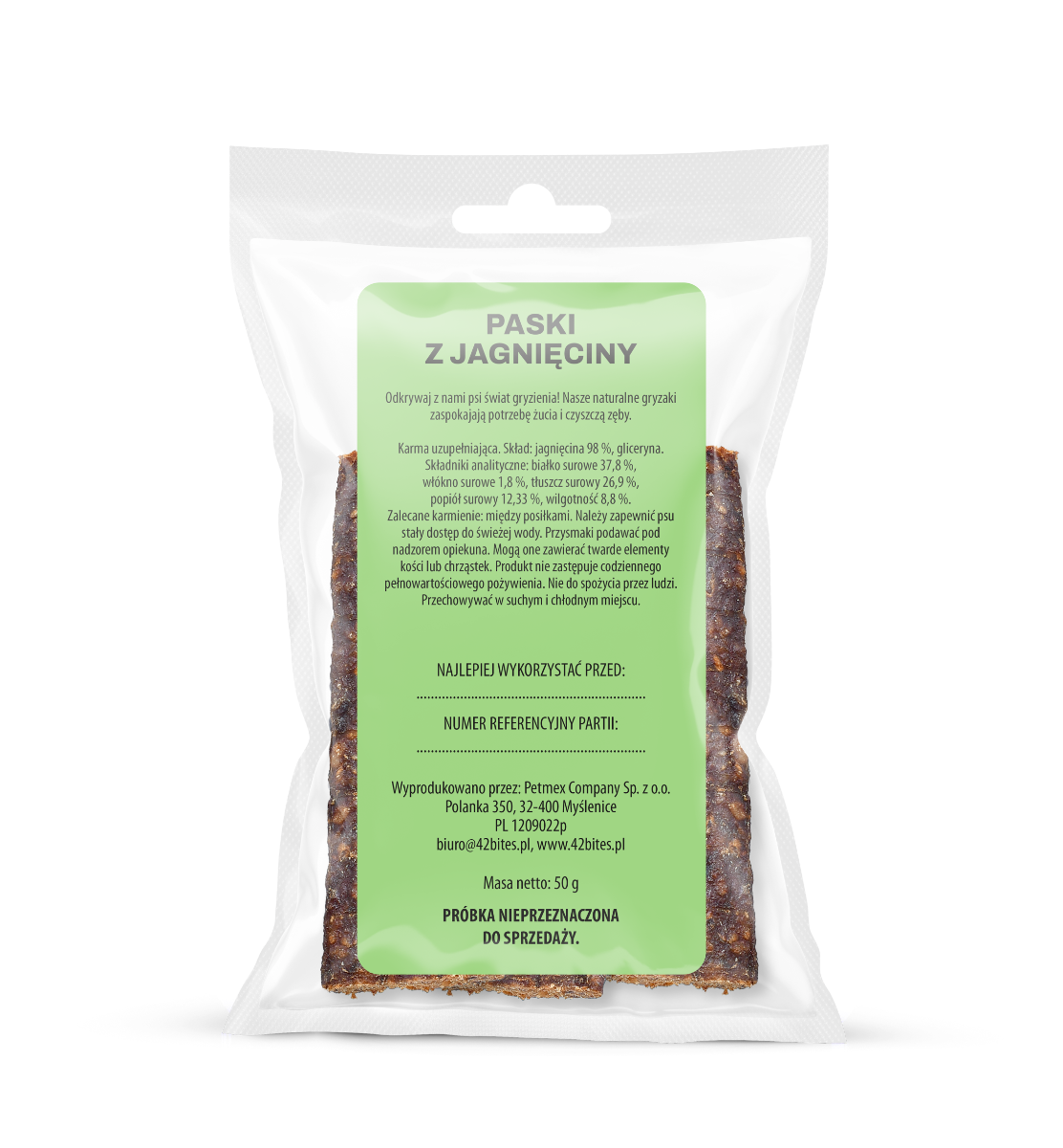 (Tester) Paski z jagnięciny 50g - 42 Bites - Hover view