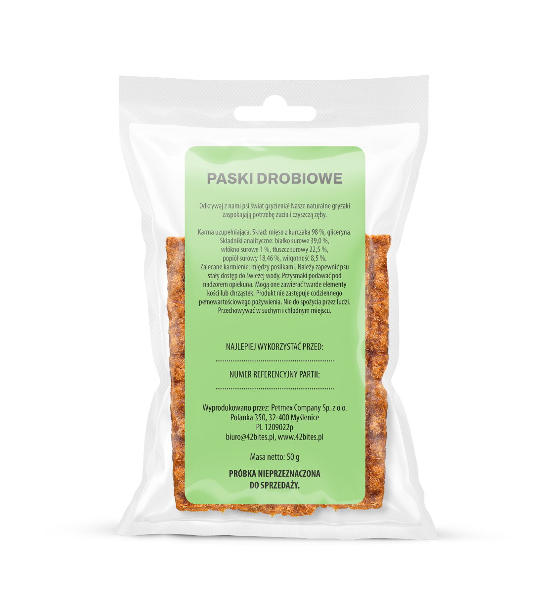 (Tester) Paski z kaczki 50g - 42 Bites - Hover view