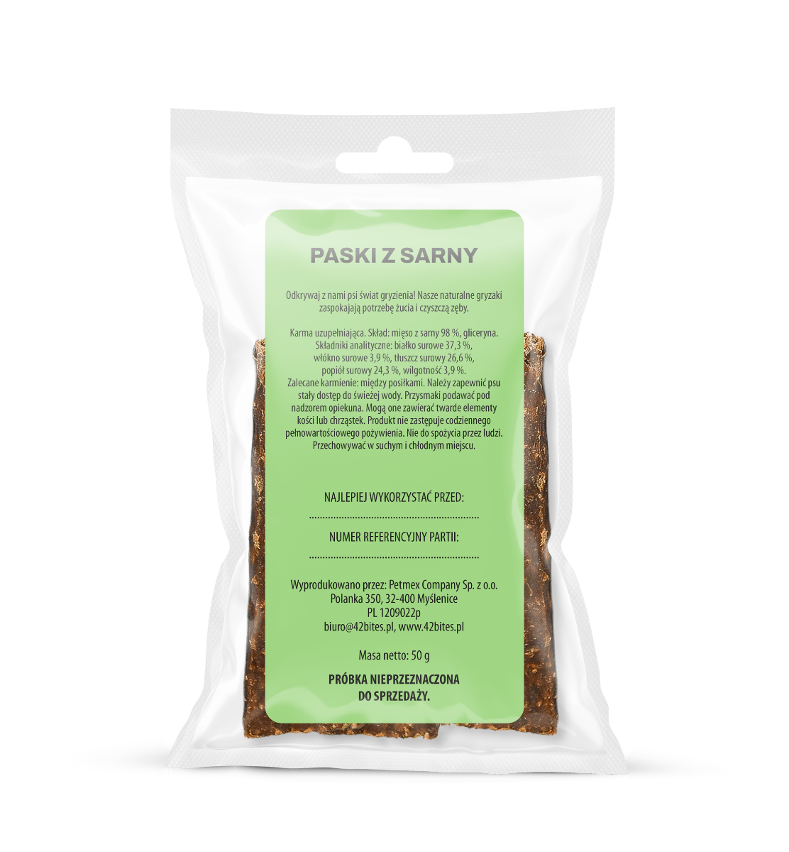 (Tester) Paski z sarny 50g - 42 Bites - Hover view