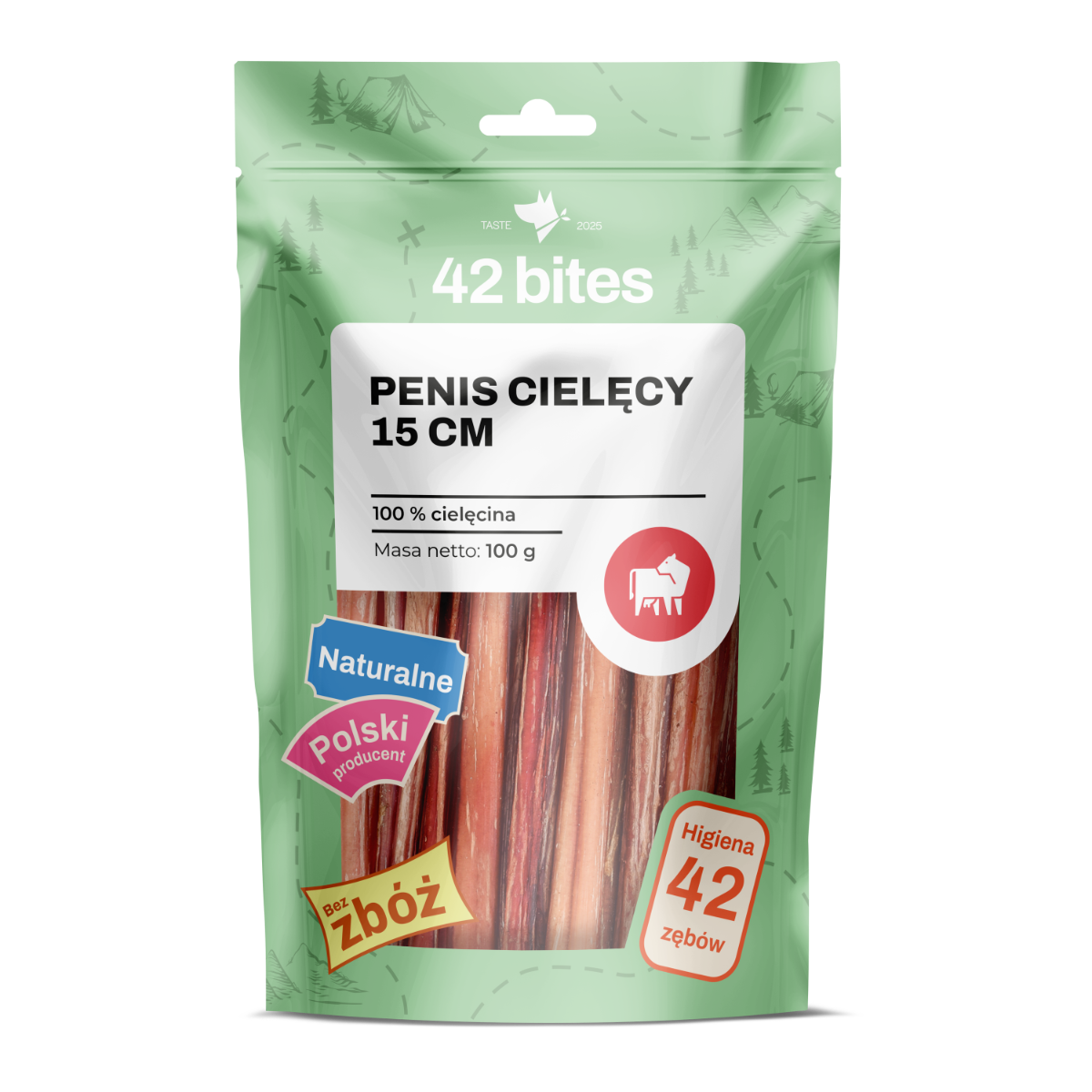 Penis cielęcy 15 cm 100g - 42 Bites - Hover view