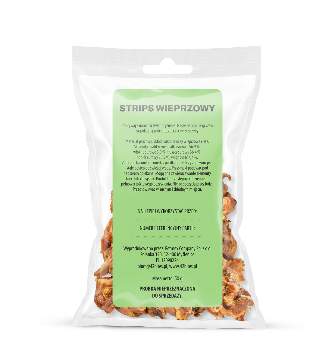 (Tester) Strips wieprzowy 50g - 42 Bites - Hover view