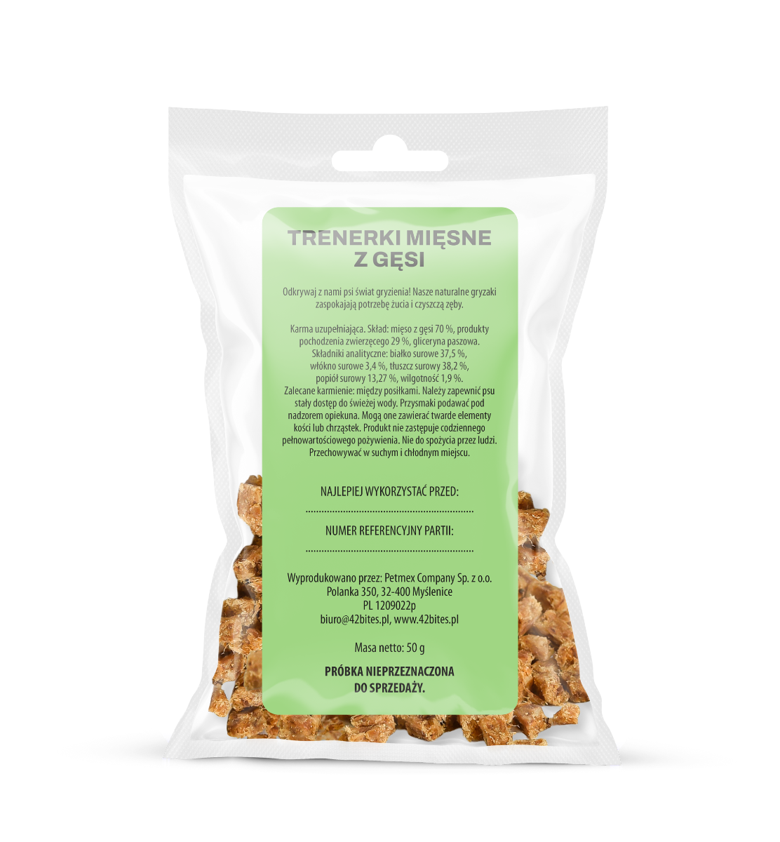(Tester) Trenerki mięsne z gęsi 50g - 42 Bites - Hover view