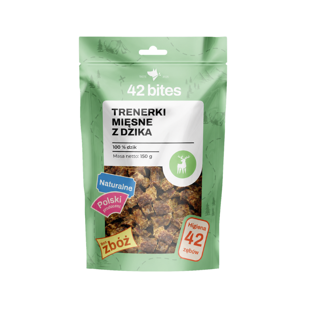 Trenerki mięsne z dzika 150g - 42 Bites - Hover view