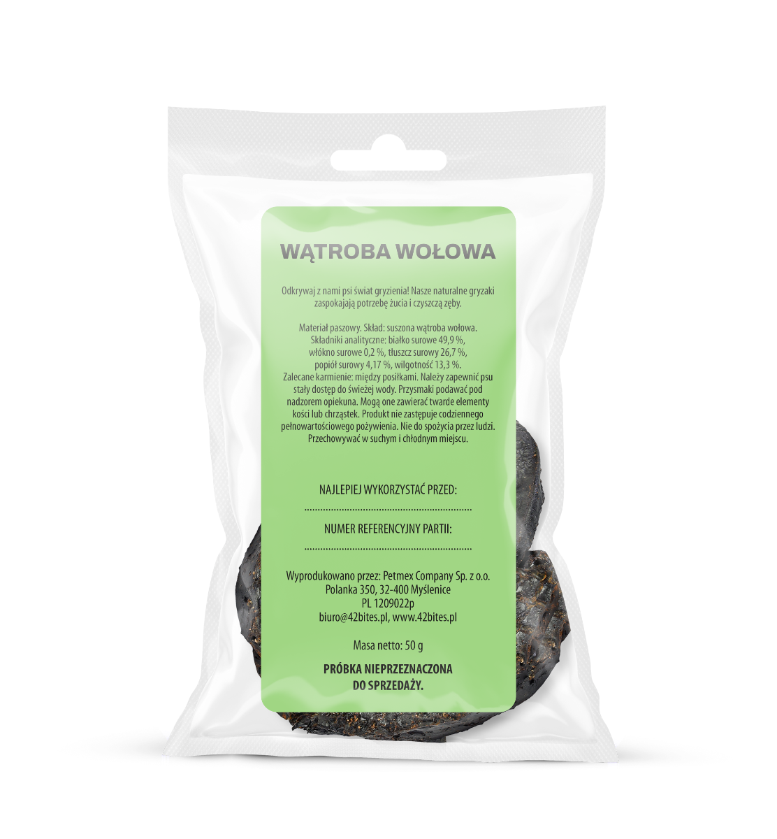(Tester) Wątroba wołowa 50g - 42 Bites - Hover view