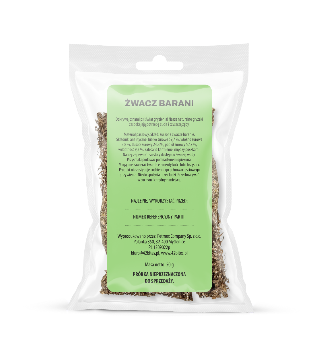 (Tester) Żwacz barani 50g - 42 Bites - Hover view