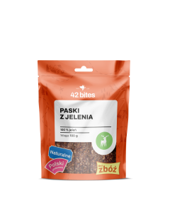 Paski z jelenia 150g - 42 Bites
