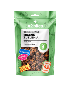 Trenerki mięsne z jelenia 150g - 42 Bites