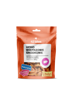 Ucho wieprzowe środkowe 100g - 42 Bites