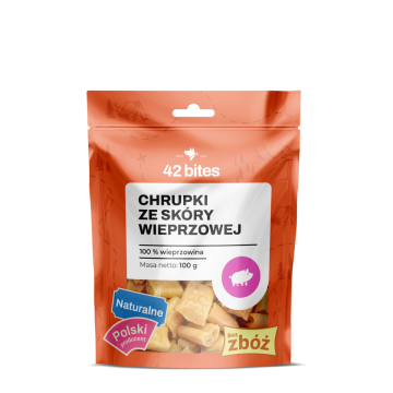 Chrupki ze skóry wieprzowej 100g - 42 Bites
