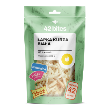 Łapka kurza biała 200g - 42 Bites