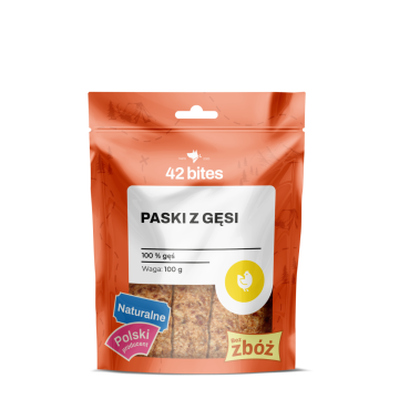 Paski z gęsi 150g - 42 Bites