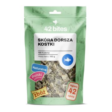 Skóra dorsza kostki 100g - 42 Bites