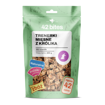 Trenerki mięsne z królika 150g - 42 Bites